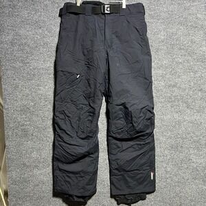 Eider Ski Pants Mens XL Black Defender 2LS Insulated Snow Cargo Trousers Belted